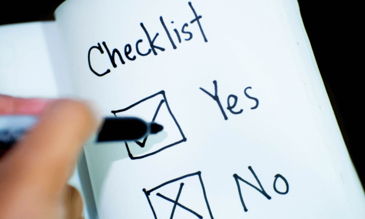 image of a checklist