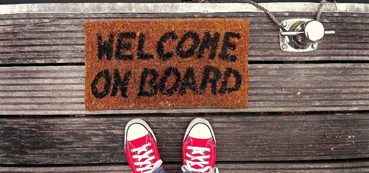 welcome onboard welcome mat